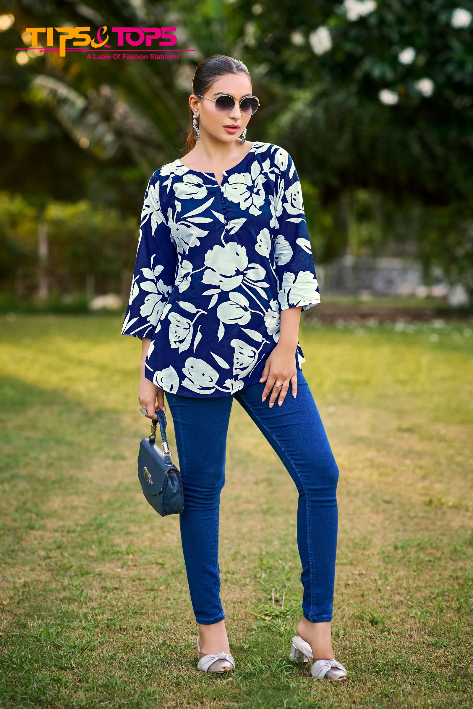 Baby Vol 7 By Tips And Tops Rayon Printed Western Ladies Tops Wholesale Online